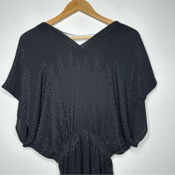 Jimmy Choo x H&M LIMITED EDITION Black Beaded Cocktail Dress Size 4 - Picture 4 of 10